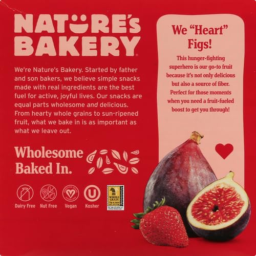 Natureâ€™s Bakery Whole Wheat Fig Bars, Blueberry, Real Fruit, Vegan, Non-GMO, Snack bar, Twin packs- 12 count