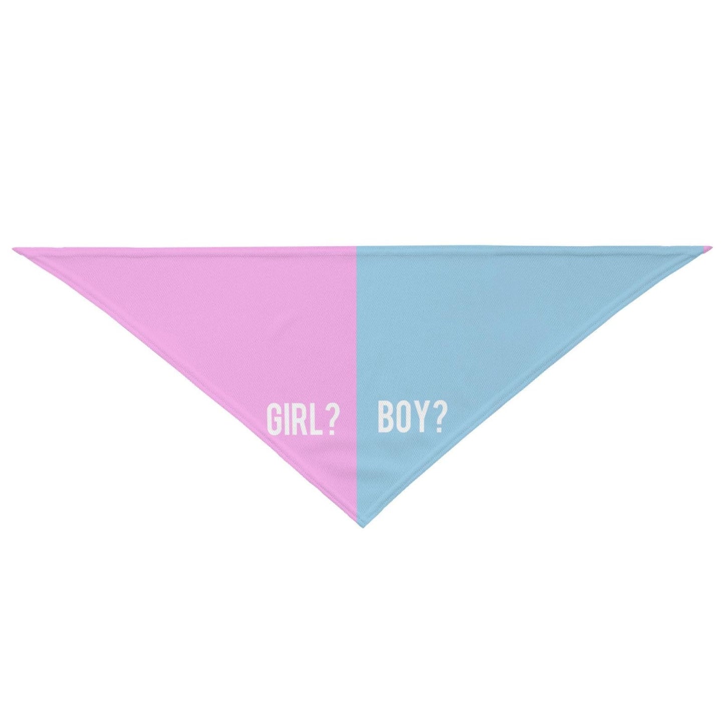 He Or She What Will It Be? Gender Reveal/Baby Announcement Dog Bandana,Pet Neckerchief for Pets Daily Wear Photo Prop Party Supplies (Blue)