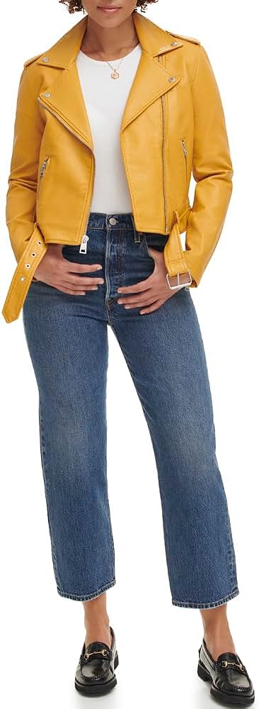 Levi's Women's Belted Faux Leather Moto Jacket (Regular & Plus Size)