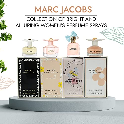 Marc Jacobs 4 Pieces for Women Mini Gift Set, 0.55 Ounce