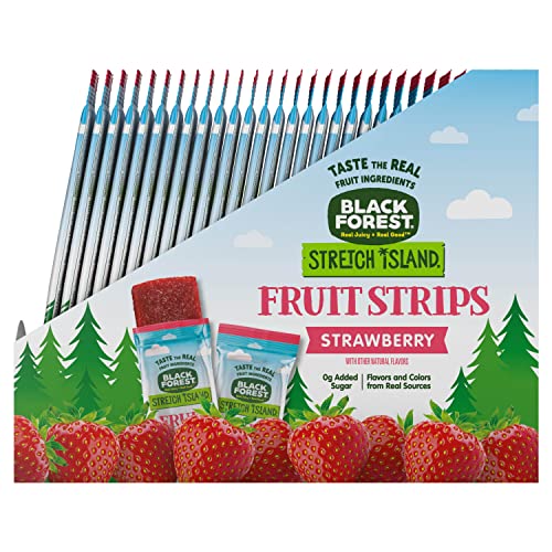 Stretch Island Black Forest Fruit Strips, Variety Pack, Cherry, Apple, Raspberry, Grape, Strawberry, Apricot, 0.5ounce Strips (Pack of 48)