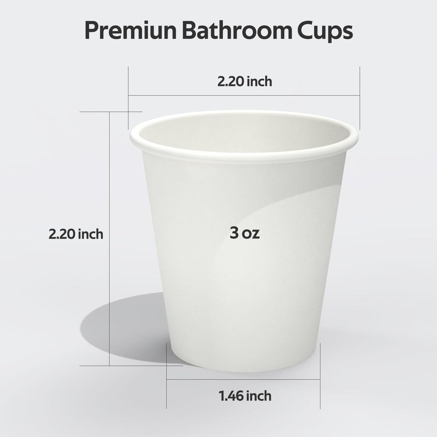 100 Count 12 oz Coffee Cups, Leak-Free Food Safe Paper Cups 12 oz, Disposable Coffee Cups, Hot Paper Coffee Cups 12oz, White Paper Cups for Cold and Hot Drinks