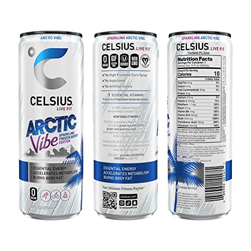 CELSIUS Assorted Flavors Official Variety Pack, Functional Essential Energy Drinks, 12 Fl Oz (Pack of 12)