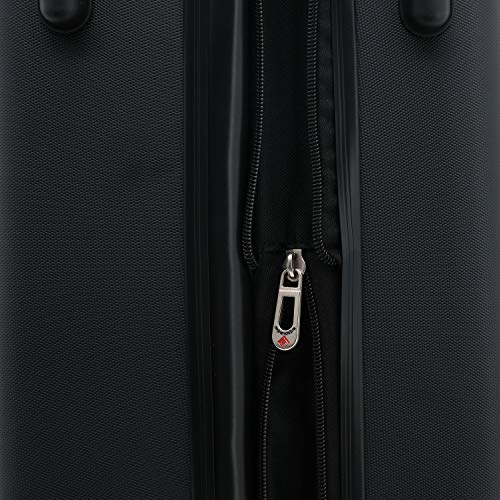 Travelers Club Chicago Hardside Expandable Spinner Luggages, Black, 20" Carry-On