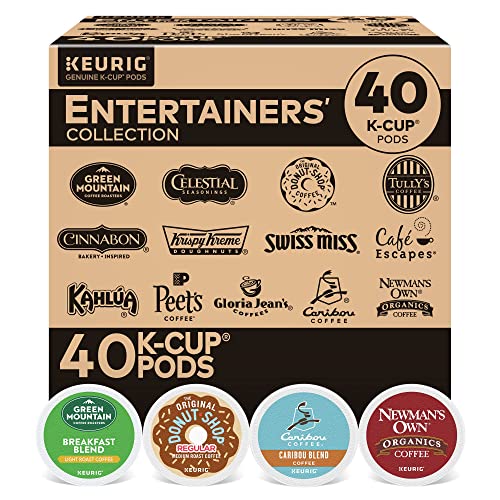 Keurig Coffee Lovers' Collection Sampler Pack, Single-Serve K-Cup Pods, Compatible with all Keurig 1.0/Classic, 2.0 and K-Café Coffee Makers, Variety Pack, 40 Count