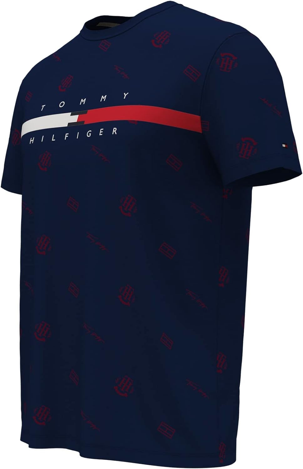 Tommy Hilfiger Men's Short Sleeve Signature Stripe Graphic T-Shirt