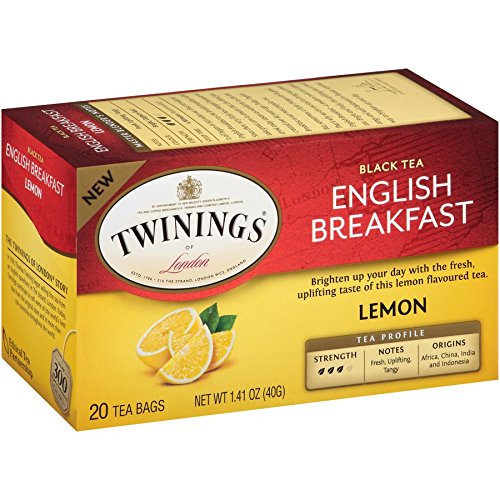 Twinings Decaffeinated English Breakfast Individually Wrapped Black Tea Bags, 20 Count Pack of 6, Flavourful & Robust