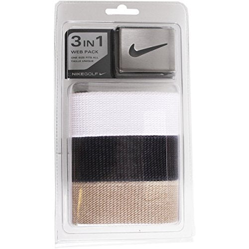 Nike Men's 3 Pack Golf Web Belt