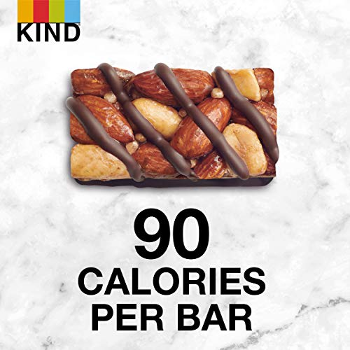 KIND Minis, Dark Chocolate Nuts & Sea Salt, Healthy Snacks, Gluten Free, Low Calorie Snacks, Low Sugar, 10 Count