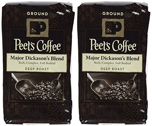 Peet's Coffee, Dark Roast Ground Coffee - Major Dickason's Blend 18 Ounce Bag