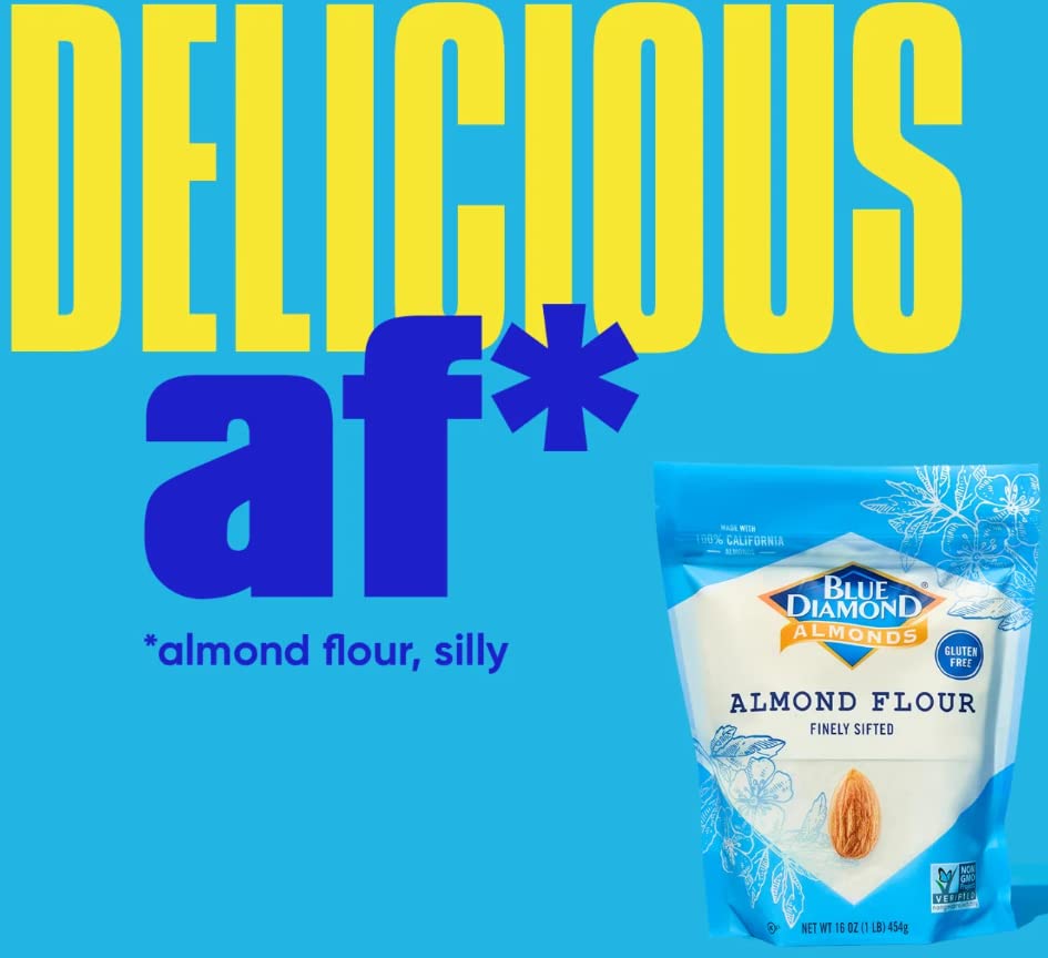 Blue Diamond Almonds Almond Flour, Gluten Free, Blanched, Finely Sifted, 48 oz