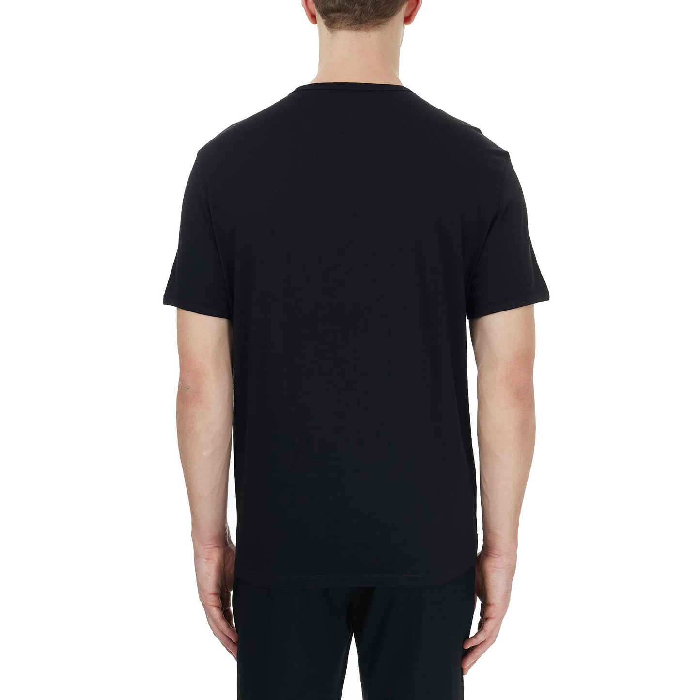 A|X ARMANI EXCHANGE Men's Tonal and Contrast Logo Core Crew Neck T Shirt