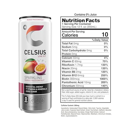 CELSIUS Assorted Flavors Official Variety Pack, Functional Essential Energy Drinks, 12 Fl Oz (Pack of 12)