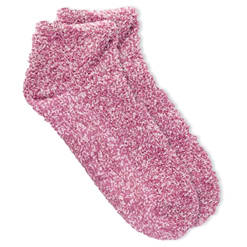 Dr. Scholl’s Women’s Fuzzy Spa Socks - Cozy Low Cut 2 & 3 Pairs - Lavender & Vitamin E Infused