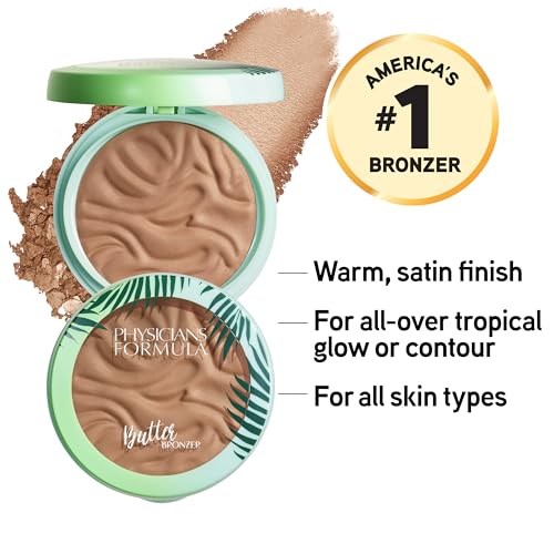 Physicians Formula Murumuru Butter Bronzer, Moisturizing, Nourishing Murumuru Butter Blend for Silky All-Day Luminous Glow, Dermatologist Tested, Hypoallergenic, Vegan & Cruelty-Free -Bronzer