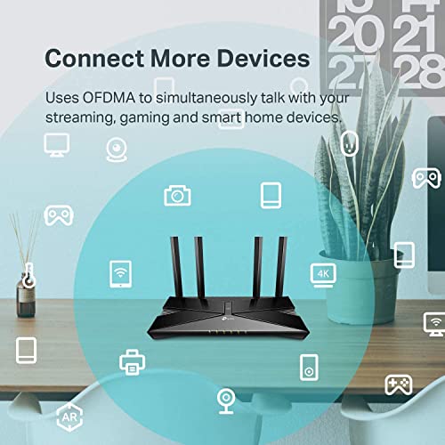 TP-Link AC1200 WiFi Router (Archer A54) - Dual Band Wireless Internet Router, 4 x 10/100 Mbps Fast Ethernet Ports, Supports Guest WiFi, Access Point Mode, IPv6 and Parental Controls