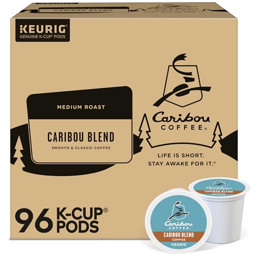 Caribou Coffee Caribou Blend, Keurig Single-Serve K-Cup Pods, Medium Roast Coffee, 32 Count