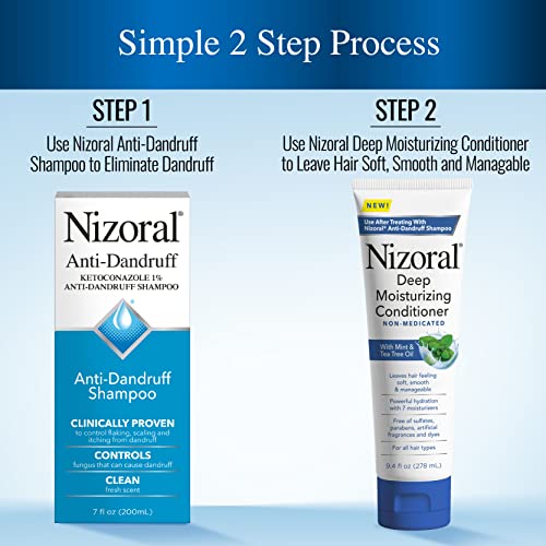 Nizoral Anti-Dandruff Shampoo with 1% Ketoconazole, Fresh Scent, 7 Fl Oz