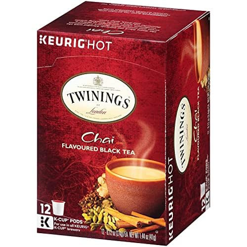 Twinings English Breakfast Tea K-Cup Pods for Keurig, Caffeinated, Smooth, Flavourful, Robust Black Tea, 24 Count (Pack of 1), Enjoy Hot or Iced