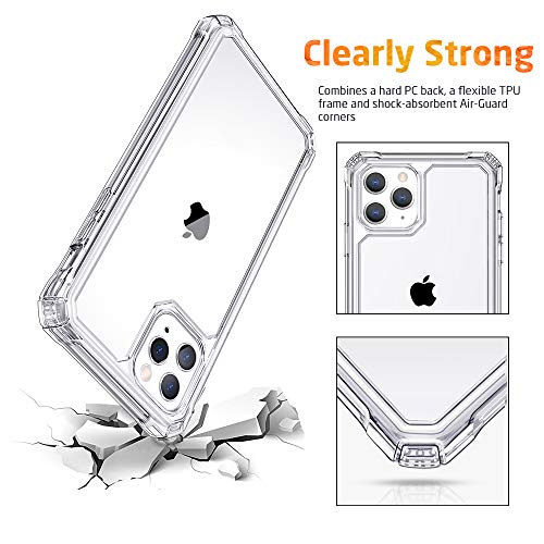 ESR for iPhone 14 Case/iPhone 13 Case, Military-Grade Protection, Shockproof Air-Guard Corners, Yellowing-Resistant Acrylic Back, Phone Case for iPhone 14/iPhone 13, Air Armor Case, Clear