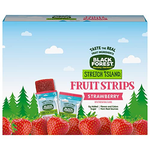 Stretch Island Black Forest Fruit Strips, Variety Pack, Cherry, Apple, Raspberry, Grape, Strawberry, Apricot, 0.5ounce Strips (Pack of 48)