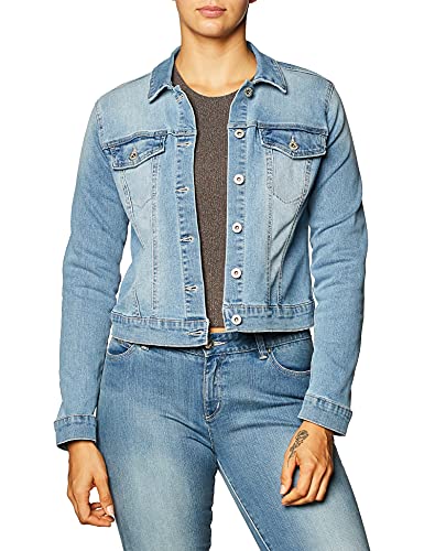 Jessica Simpson Women's Pixie Classic Feminine Fit Crop Jean Jacket