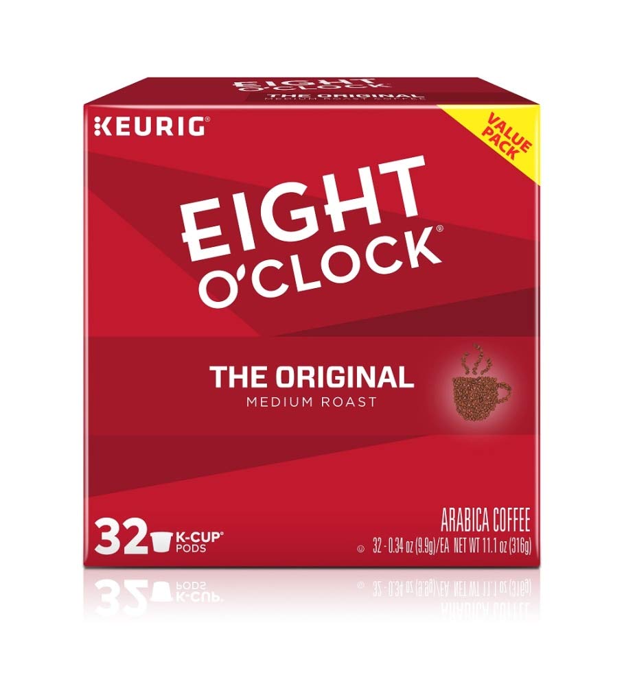 Eight O'Clock Coffee The Original Keurig Single-Serve K-Cup Pods, Medium Roast Coffee, 96 Count (4 Packs of 24)