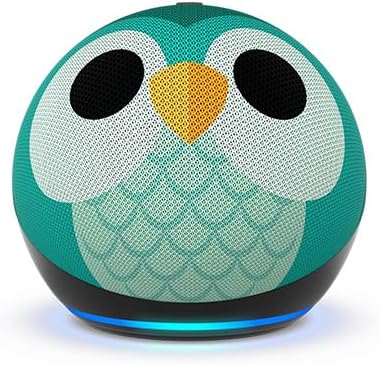 Echo Dot (5th Gen, 2022 release) Kids | Designed for kids, with parental controls | Owl