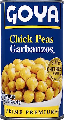 Goya Foods Chick Peas, Garbanzo Beans, 15.5 Ounce (Pack of 8)