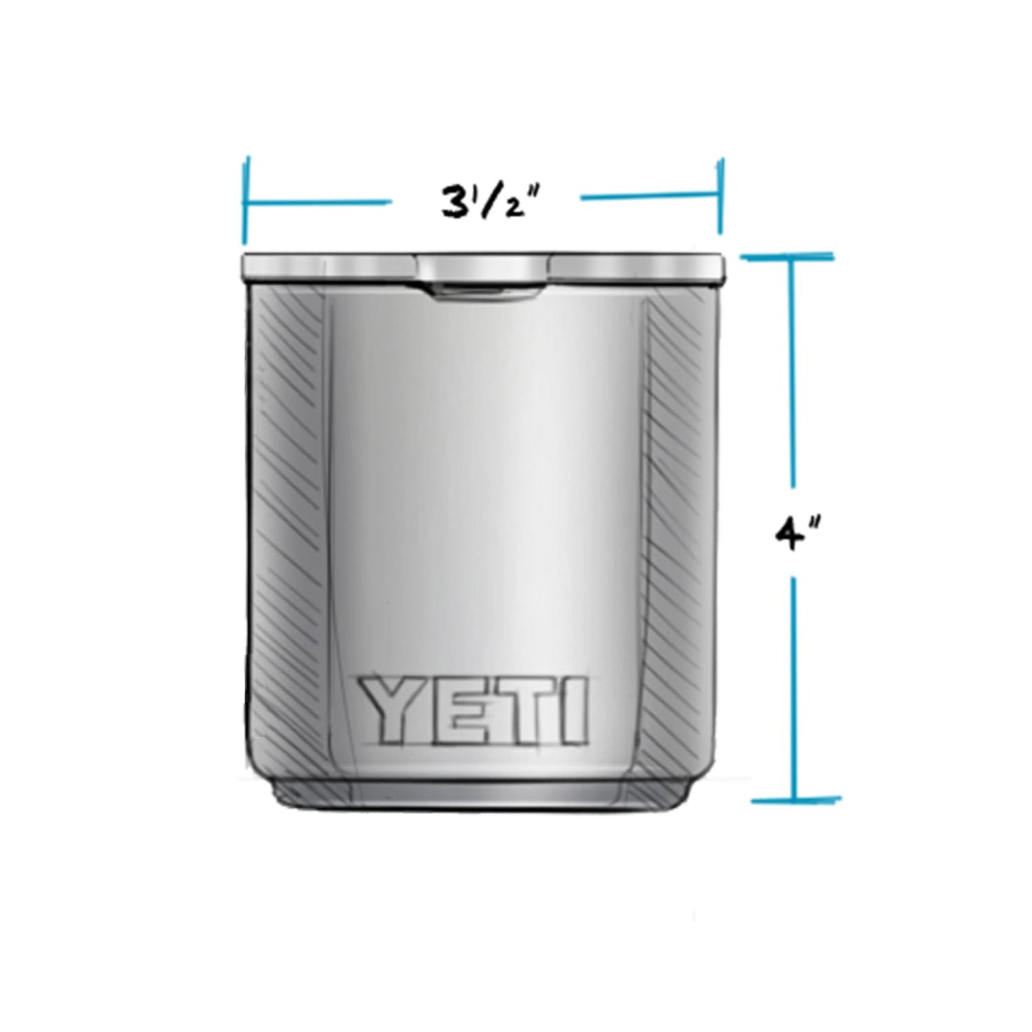 YETI Rambler 10 oz Stackable Lowball 2.0, Vacuum Insulated, Stainless Steel with MagSlider Lid, Charcoal