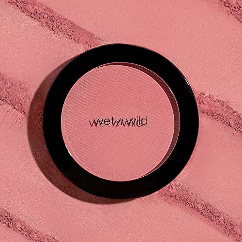 wet n wild Color Icon Blush, Effortless Glow & Seamless Blend infused with Luxuriously Smooth Jojoba Oil, Sheer Finish with a Matte Natural Glow, Cruelty-Free & Vegan - Pinch Me Pink