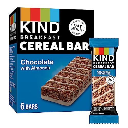 KIND Breakfast, Healthy Snack Bar, Almond Butter, Gluten Free Breakfast Bars, 8g Protein, 1.76 OZ Packs (6 Count)