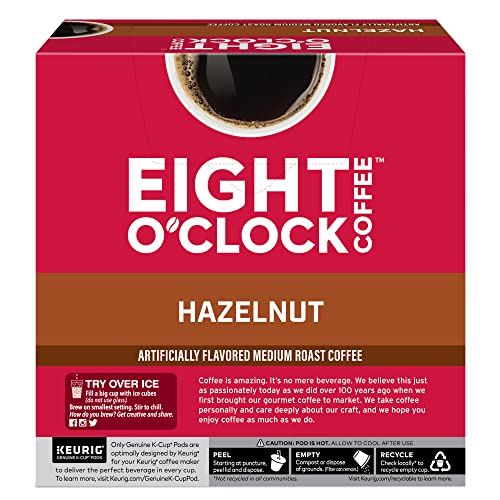 Eight O'Clock Coffee The Original Keurig Single-Serve K-Cup Pods, Medium Roast Coffee, 96 Count (4 Packs of 24)