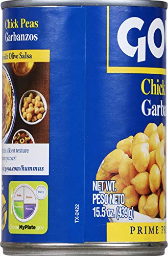 Goya Foods Chick Peas, Garbanzo Beans, 15.5 Ounce (Pack of 8)