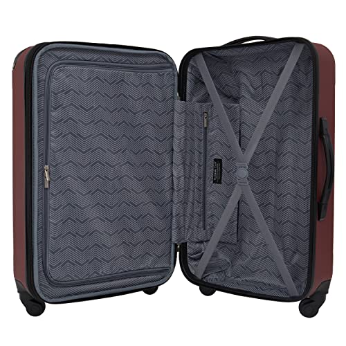 Travelers Club Chicago Hardside Expandable Spinner Luggages, Black, 20" Carry-On