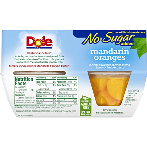 Dole Fruit Bowls No Sugar Added Variety Pack Snacks, Peaches, Mandarin Oranges & Cherry Mixed Fruit, 4oz 12 Cups, Gluten & Dairy Free, Bulk Lunch Snacks for Kids & Adults