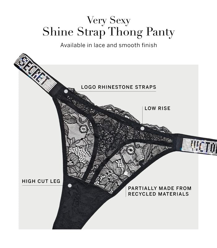 Victoria's Secret Shine Strap Thong, Underwear for Women (XS-XXL)