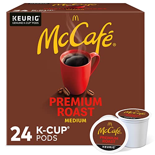 McCafe Premium Roast Coffee, Keurig Single Serve K-Cup Pods, Medium Roast, 24 Count (Pack of 4)