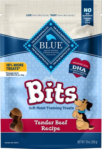 Blue Buffalo BLUE Bits Natural Soft-Moist Training Dog Treats, Salmon Recipe 4-oz bag