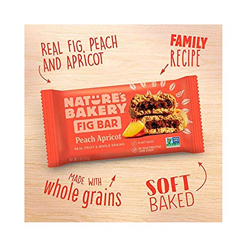 Natureâ€™s Bakery Whole Wheat Fig Bars, Blueberry, Real Fruit, Vegan, Non-GMO, Snack bar, Twin packs- 12 count