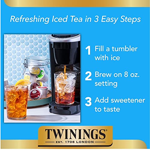 Twinings English Breakfast Tea K-Cup Pods for Keurig, Caffeinated, Smooth, Flavourful, Robust Black Tea, 24 Count (Pack of 1), Enjoy Hot or Iced