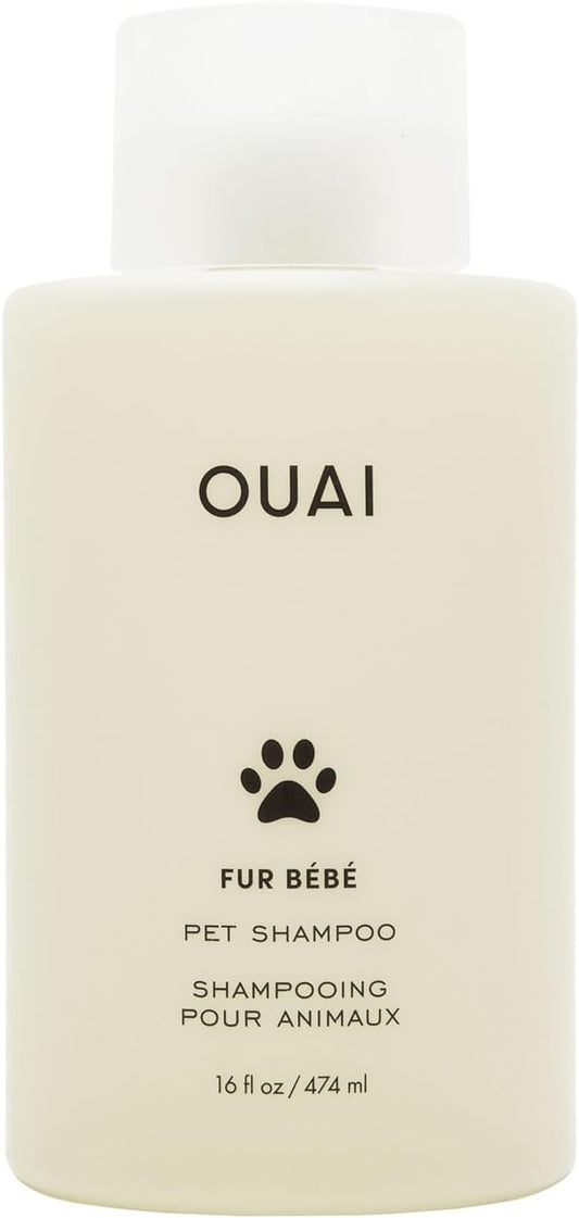 OUAI Fur Bébé Pet Shampoo, Mercer Street Scent - Dog Shampoo and Coat Wash for Hydrating, Cleansing and Adding Shine to Pet Hair - Pet Supplies by OUAI (16 Fl Oz)