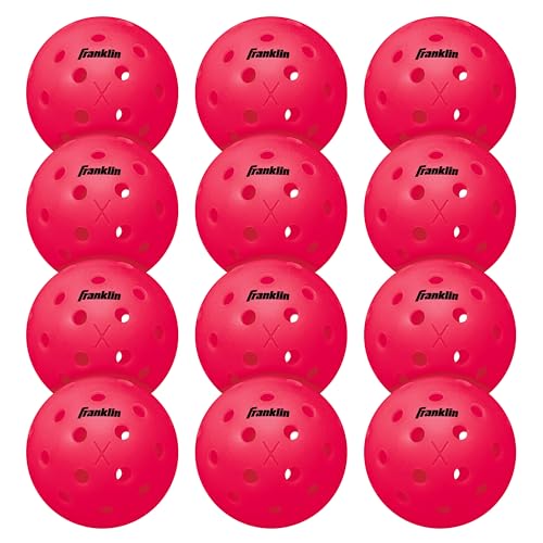 Franklin Sports Outdoor Pickleballs - X-40 Pickleball Balls - USA Pickleball (USAPA) Approved - Official US Open Ball