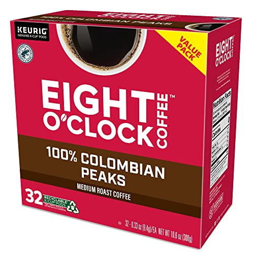 Eight O'Clock Coffee The Original Keurig Single-Serve K-Cup Pods, Medium Roast Coffee, 96 Count (4 Packs of 24)