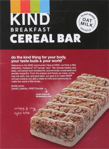 KIND Breakfast, Healthy Snack Bar, Almond Butter, Gluten Free Breakfast Bars, 8g Protein, 1.76 OZ Packs (6 Count)