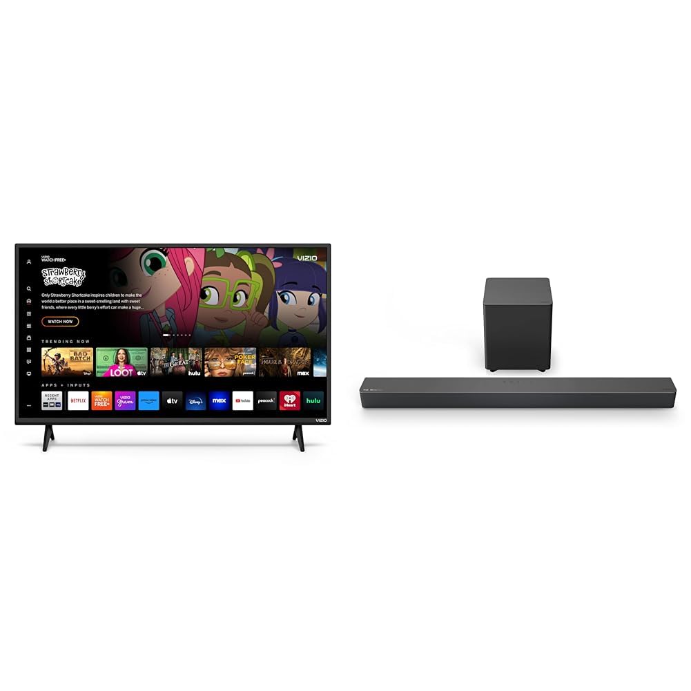 VIZIO 32 inch D-Series HD 720p Smart TV with Apple AirPlay and Chromecast Built-in, Alexa Compatibility, D32h-J, 2022 Model