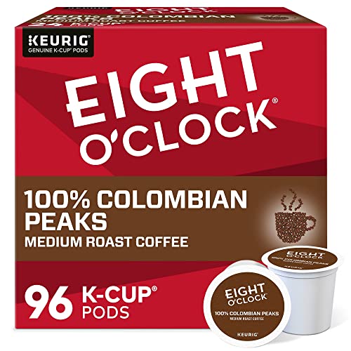 Eight O'Clock Coffee The Original Keurig Single-Serve K-Cup Pods, Medium Roast Coffee, 96 Count (4 Packs of 24)