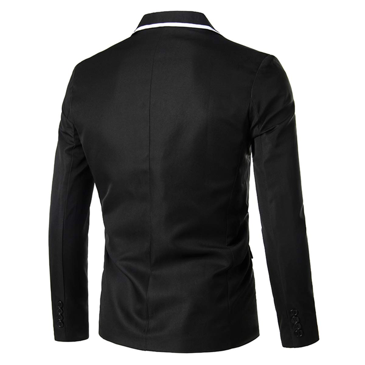 Cloudstyle Mens Casual Slim Fit Suit Jacket 1 Button Daily Blazer Business Sport Coat Tops