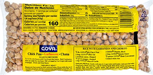 Goya Foods Chick Peas, Garbanzo Beans, 15.5 Ounce (Pack of 8)