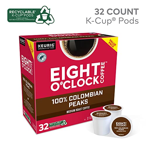 Eight O'Clock Coffee The Original Keurig Single-Serve K-Cup Pods, Medium Roast Coffee, 96 Count (4 Packs of 24)